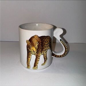Vintage E. James Cheetah Collector Mug by Action | Made in Japan